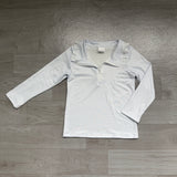 Preorder Samples GT1755 Light Blue Stripe Kids Girls Zipper Pullover