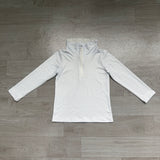 Preorder Samples GT1755 Light Blue Stripe Kids Girls Zipper Pullover
