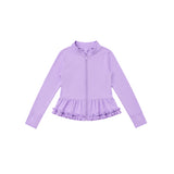 Preorder MOQ 5 pcs Each Color Solid Color Yoga Kids Girls Coat