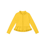 Preorder MOQ 5 pcs Each Color Solid Color Yoga Kids Girls Coat