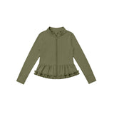 Preorder MOQ 5 pcs Each Color Solid Color Yoga Kids Girls Coat