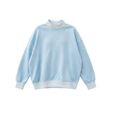 Preorder MOQ 5 pcs Each Thick Sweatshirts Light Blue Mommy And Me Clothes