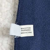 GT1797 Thick Sweatshirts Blue Plaid Navy Middle Neckline Adult Women's Shirt Pullover