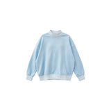 Preorder MOQ 5 pcs Each Thick Sweatshirts Light Blue Mommy And Me Clothes