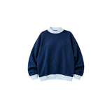 Preorder MOQ 5 pcs Each Thick Sweatshirts Dark Blue Mommy And Me Clothes
