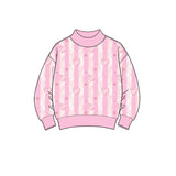 Preorder MOQ 5 pcs Each Style Valentine's Day Love Bows Kids Girls Long Sleeves Shirt