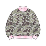Preorder MOQ 5 pcs GLP3736 Each Hunting Camo Middle Neckline Girls Clothes-2026.8.20