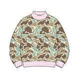 Preorder MOQ 5 pcs GLP3738 Each Hunting Camo Middle Neckline Girls Clothes-2026.8.20