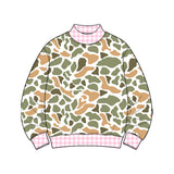 Preorder MOQ 5 pcs GLP3740 Each Hunting Camo Middle Neckline Girls Clothes-2026.8.20