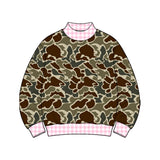 Preorder MOQ 5 pcs GLP3741 Each Hunting Camo Middle Neckline Girls Clothes-2026.8.20