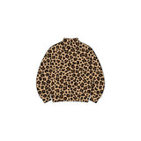 Preorder MOQ 5 pcs Each Style Fashion Leopard Print Middle Neckline Kids Girls Long Sleeves Shirt Yoga Top