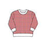 Preorder MOQ 5 pcs Each Style Colorful Plaid Yoga Kids Girls Shirt