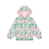 Preorder MOQ 5 pcs Each Style Saint Patrick Leaves Flower Bows Kids Matching Clothes