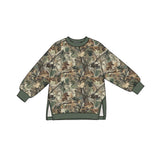 Preorder MOQ 5 pcs GLP3998 Hunting Leaves Camo Green Yoga Girls Set