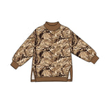 Preorder MOQ 5 pcs GLP4000 Hunting Leaves Brown Mockneck Yoga Girls Set