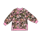 Preorder MOQ 5 pcs GLP4002 Hunting Leaves Pink Yoga Girls Set