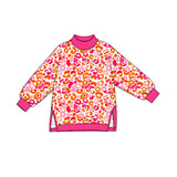 Preorder MOQ 5 pcs GLP4004 Leopard Rose Red Mockneck Yoga Girls Set