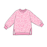 Preorder MOQ 5 pcs GLP4007 Pink Leopard Yoga Girls Set