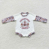 LR0423 Christmas Crew Gingerbread Baby Girl's Romper