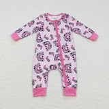 LR0490 Western Rainbow Boots Pink Baby Zip Sleeper