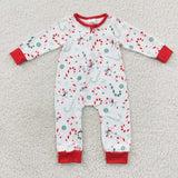 Christmas Candy Cane Red Kids Sibiling Matching Clothes