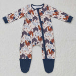 Farm Rooster Blue Kids Sibiling Matching Clothes