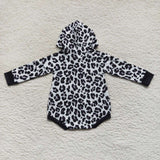 LR0594 Leopard Black Bubble Romper