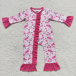 LR0600 Barbie Pink Girl Baby Zip Sleeper