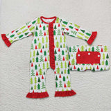 Trees Christmas Family Pajamas Sibling Matching Clothes