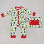 Trees Christmas Family Pajamas Sibling Matching Clothes