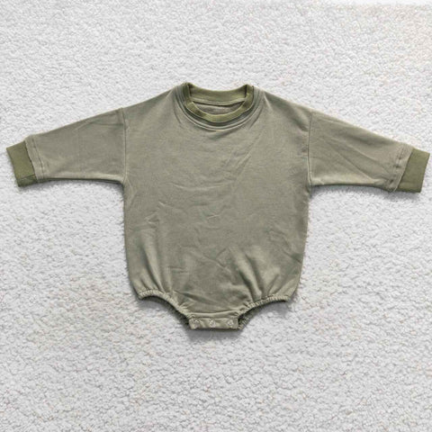 LR0709 New Green Good Quality Sweater Shirt Bubble Romper