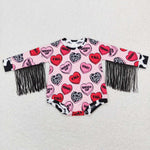 LR0815 Howdy yall Love Pink Baby Bubble Romper Girl