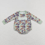 LR0829 Embroidery MAMA'S BOY Camo Baby Bubble Romper