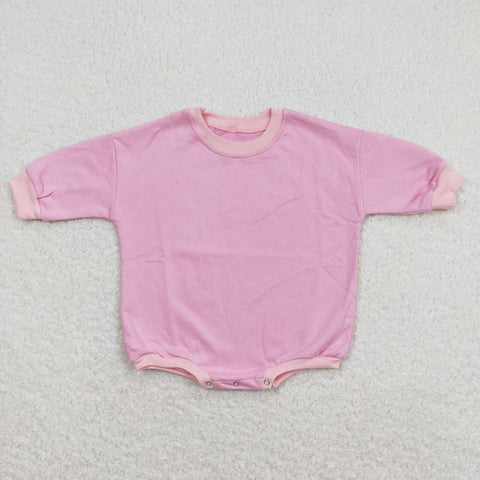 LR0915 Pink Sweater Baby Bubble Romper