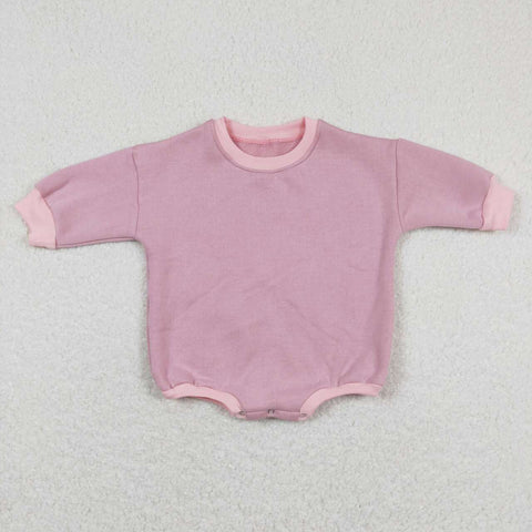 LR0918 Pink Sweater Baby Bubble Romper