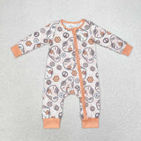 LR0981 Flower Ghost Baby Zip Romper Sleepers