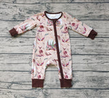 LR1014 Forest Mallard Deer Baby Zip Romper Sleepers