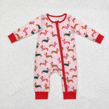 Weenie Dog Christmas Family Pajamas Sibling Matching Clothes