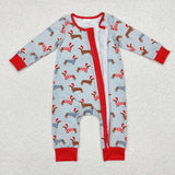 Weenie Dog Christmas Family Pajamas Sibling Matching Clothes