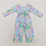 LR1141 Garden Flower Girl's Jumpsuit