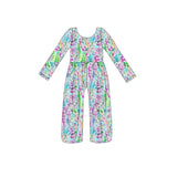 LR1141 Garden Flower Girl's Jumpsuit