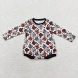 LR1282 Halloween Pumpkin Mouse Baby Boy Bubble Romper