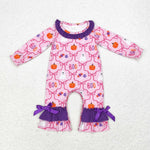 LR1411 Halloween BOO Ghost Baby Girl Romper