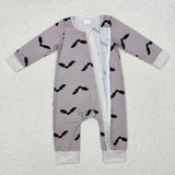 LR1438 Bamboo Bat Baby Zip Romper Sleepers