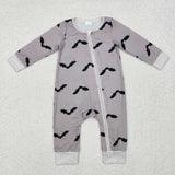 LR1438 Bamboo Bat Baby Zip Romper Sleepers