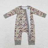 LR1451 Bamboo Hunting Camo Baby Zip Romper Sleepers