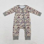 LR1451 Bamboo Hunting Camo Baby Zip Romper Sleepers