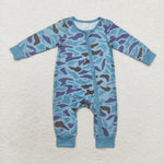 LR1462 Bamboo Camo Baby Zip Romper Sleepers