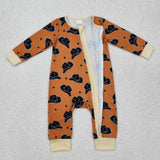 LR1758 Cowboy Hat Star Baby Zipper Romper Sleepers