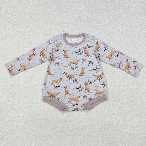 LR1865 Hunting Dog Mallard Baby Bubble Romper